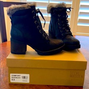 Steve Madden Comfort Black boots NEW!